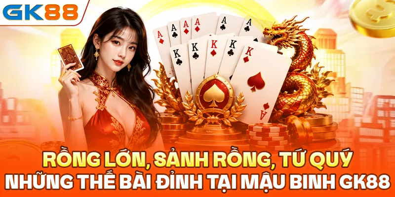 Rồng lớn, sảnh rồng, tứ quý, những thế bài đỉnh tại mậu binh GK88